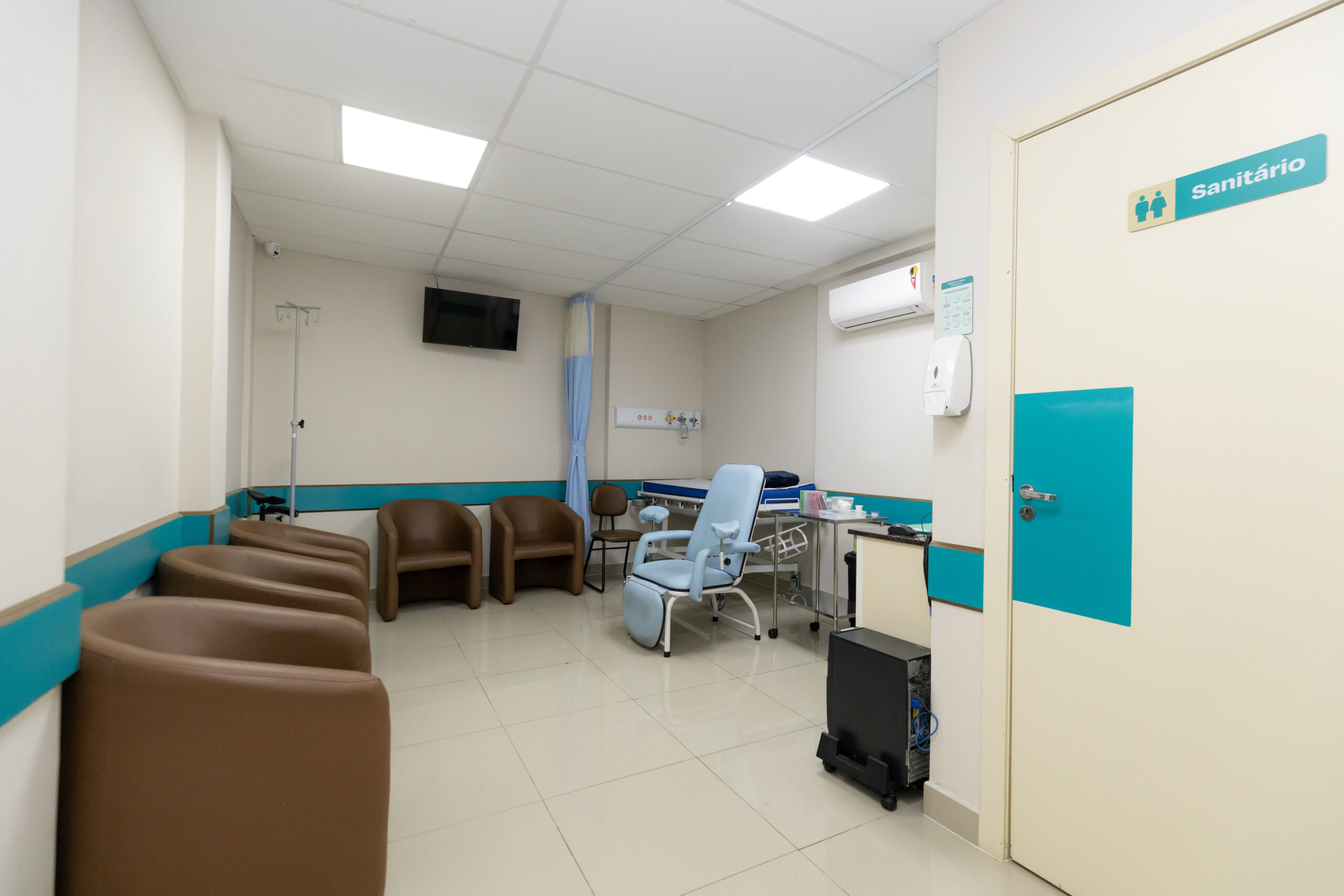 Sala de preparo para Angiotomografias da ZDI
